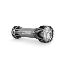Exposure Diablo Mk15 Front Light Gun Metal Black - with Helmet & Handlebar Mount (USB-C Charging)