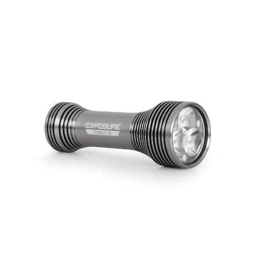 Exposure Diablo Mk15 Front Light Gun Metal Black - with Helmet & Handlebar Mount (USB-C Charging)