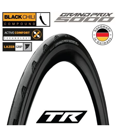 Continental Grand Prix 5000 S TR Folding Road Tyre Black ( GP5000 S )
