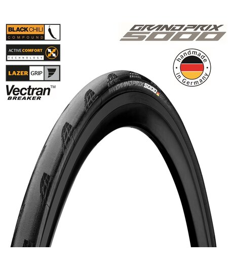 Continental Grand Prix 5000 Folding Road Tyre Black ( GP5000 )