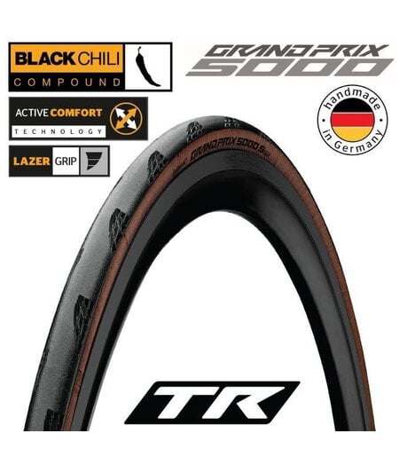Continental Grand Prix 5000 S TR Folding Road Tyre Transparent ( GP5000 S )