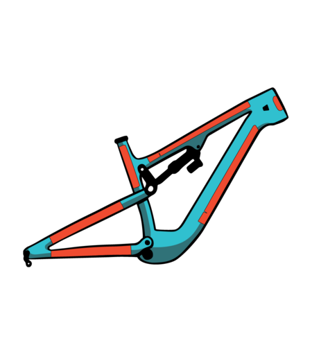 Ride Wrap Covered Protection – eMTB Frame Kit - Finish: Matte