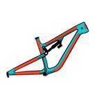 Ride Wrap Covered Protection – Dual Suspension MTB Frame Kit MATTE