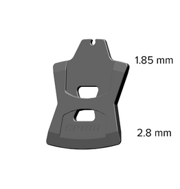 SRAM Disc Brake Pad Spacer - each (1.85mm / 2.8mm) - Level Stealth 2-Piston Bronze (2024+) / Level, Level T, Level TL (2017+) / DB1 (2014-2016) / DB3 (2014-2017) / DB5 (2015-2018)