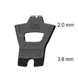 SRAM Disc Brake Pad Spacer - Code R/ RS/ RSC / Ultimate, 2.0mm (black)