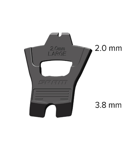 SRAM Disc Brake Pad Spacer - Code R/ RS/ RSC / Ultimate, 2.0mm (black)