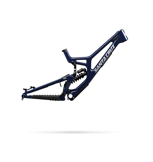 Santa Cruz V10 Carbon Downhill Frame Gloss Liquid Blue