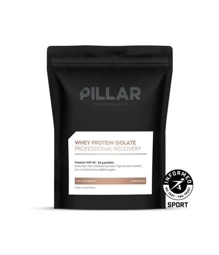 Pillar Performance Whey Protein Isolate Chocolate (1kg) POUCH