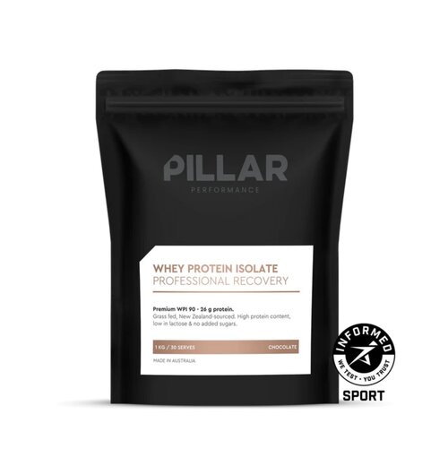 Pillar Performance Whey Protein Isolate Chocolate (1kg) POUCH