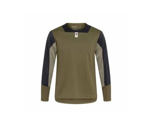 Youth Defend Long Sleeve Jersey Olive Green