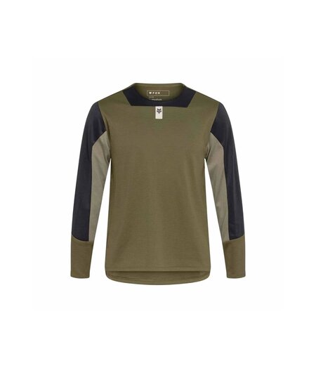 FOX Racing Apparel Youth Defend Long Sleeve Jersey Olive Green