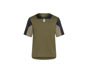 Youth Defend Short Sleeve Jersey Olive Green