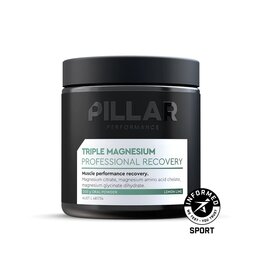 Pillar Performance Triple Magnesium Professional Recovery Powder Lemon Lime (200g) JAR