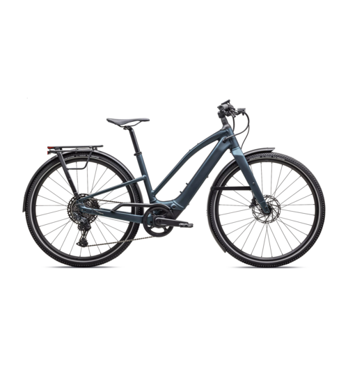 Specialized Turbo Vado SL 2 5.0 Step-Through EQ Satin Deep Lake Metallic / Black Liquid Metal Frost