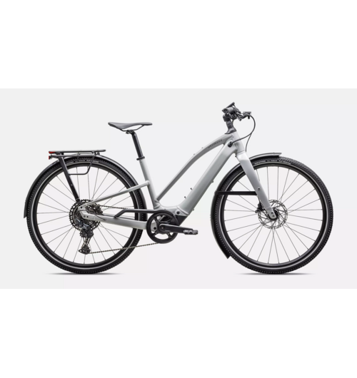 Specialized Turbo Vado SL 2 5.0 Step-Through EQ Gloss Dove Gray / Cool Grey Frost