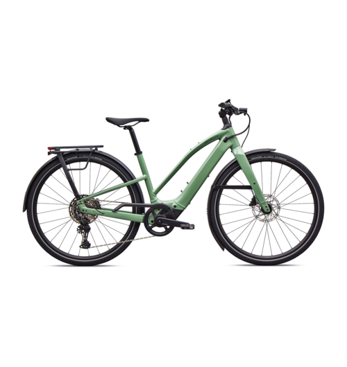 Specialized Turbo Vado SL 2 4.0 Step-Through EQ Gloss Pistachio / Oak Green Metallic Frost Reflective