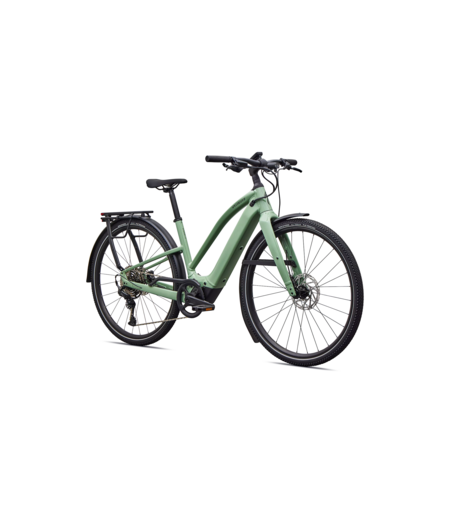 Specialized Turbo Vado SL 2 4.0 Step-Through EQ Gloss Pistachio / Oak Green Metallic Frost Reflective