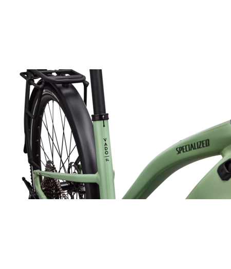Specialized Turbo Vado SL 2 4.0 Step-Through EQ Gloss Pistachio / Oak Green Metallic Frost Reflective