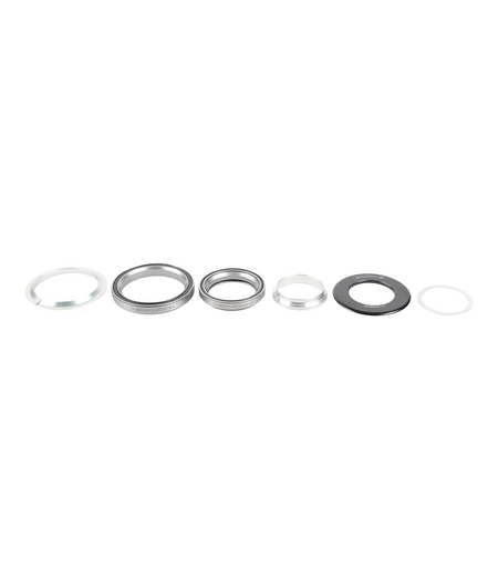 Specialized Headset Complete, Integrated, 1-1/8" Upper, 1.5" Lower, 45x45 Deg, Flush 49mm Top Cover (H2388), w/ Micro Shim & Split Crown Race (FSA)