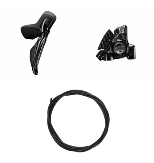 Shimano DURA-ACE Brake (Kit) BRR9270KTSTR9270 Right / Front Resin with fin Front bracket assembled for 160 mm rotor 1000 (black)