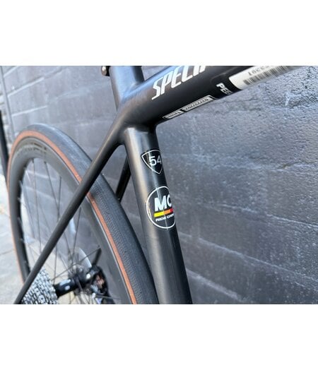 Specialized Aethos Comp (Ex-Demo) - Rival eTap AXS Satin Carbon/Teal Tint Fade/Flake Silver, size 54cm