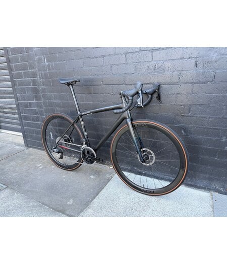 Specialized Aethos Comp (Ex-Demo) - Rival eTap AXS Satin Carbon/Teal Tint Fade/Flake Silver, size 54cm