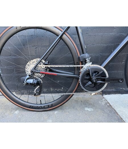 Specialized Aethos Comp (Ex-Demo) - Rival eTap AXS Satin Carbon/Teal Tint Fade/Flake Silver, size 54cm