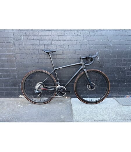 Specialized Aethos Comp (Ex-Demo) - Rival eTap AXS Satin Carbon/Teal Tint Fade/Flake Silver, size 54cm