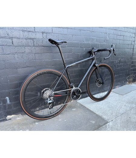 Specialized Aethos Comp (Ex-Demo) - Rival eTap AXS Satin Carbon/Teal Tint Fade/Flake Silver, size 54cm