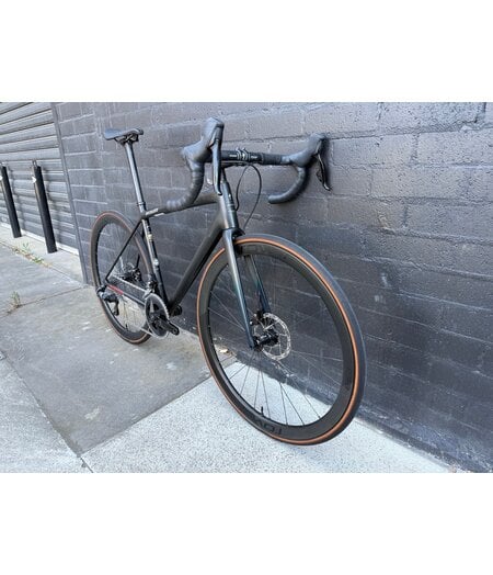 Specialized Aethos Comp (Ex-Demo) - Rival eTap AXS Satin Carbon/Teal Tint Fade/Flake Silver, size 54cm