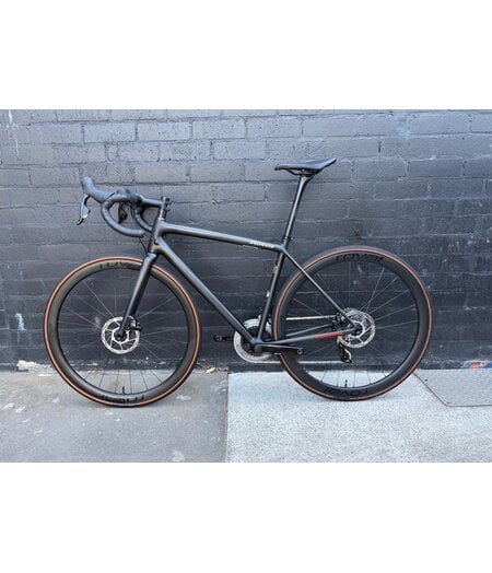 Specialized Aethos Comp (Ex-Demo) - Rival eTap AXS Satin Carbon/Teal Tint Fade/Flake Silver, size 54cm