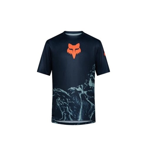 FOX Racing Apparel Youth Ranger Short Sleeve Jersey Image Arctic Blue