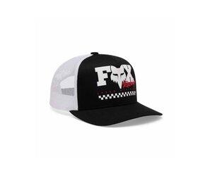 Youth Checker Mesh Truckers Hat Black
