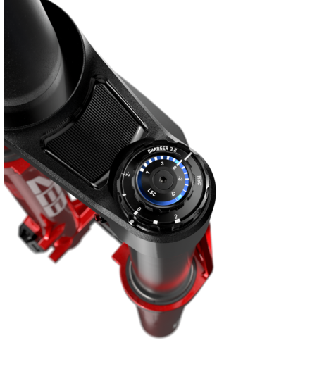 RockShox Fork ZEB Ultimate CHARGER 3.2 RC2 - 29" Boost 15x110 Electric Red C5/R55 44mm Offset LinearXL B1