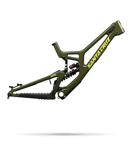 Santa Cruz V10 Carbon Downhill Frame Gloss Kelp Green