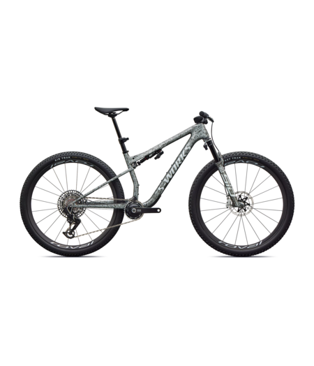 Specialized S-Works Epic 9 Gloss Metallic Obsidian Multi Color Dry Impasto/ Metallic White Silver