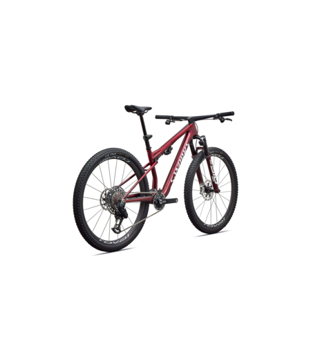 Specialized S-Works Epic 9 Gloss Red Tint Over Red Reflex Pearl Edge Fade / Metallic White Silver