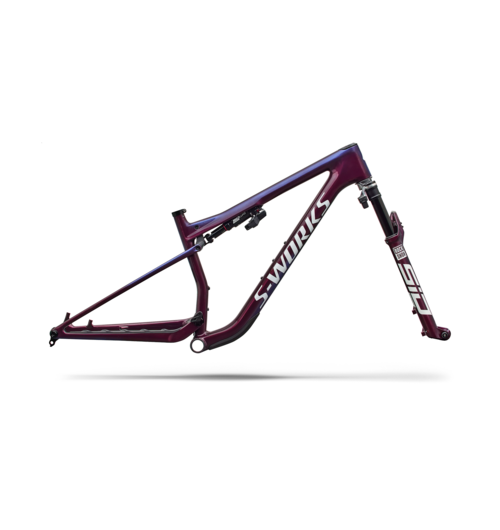 Specialized S-Works Epic 9 Frameset Gloss Bordeaux Metallic / Blue Pearl Edge Fade / Metallic White Silver