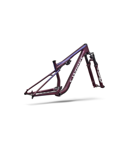 Specialized S-Works Epic 9 Frameset Gloss Bordeaux Metallic / Blue Pearl Edge Fade / Metallic White Silver