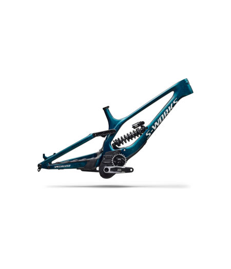 Specialized S-Works Demo 11 Frameset Gloss Teal Tint Carbon / Smoke / White