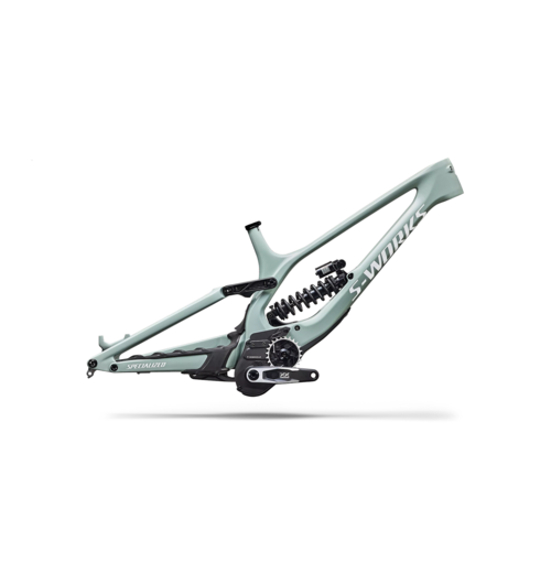 Specialized S-Works Demo 11 Frameset Gloss Agave Grey / Metallic White Silver