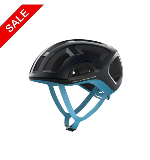 POC Ventral Lite Helmet Uranium Black / Basalt Blue Size SMALL