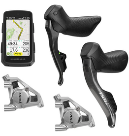 SRAM Red E1 eTap AXS Upgrade Kit - Right and Left HRD Shift/Brake Levers, Flat Mount Calipers, Hammerhead Karoo