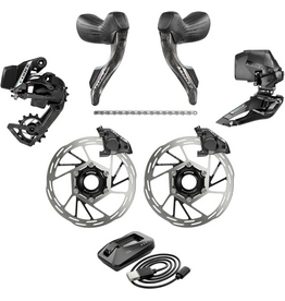 SRAM Force E1 AXS 2X Electronic HRD groupset (Left + Right Shift/Hyd ED FM, CN 114l, RD 36T, FD, Paceline A2 CL 160mm, Batt & Charger)