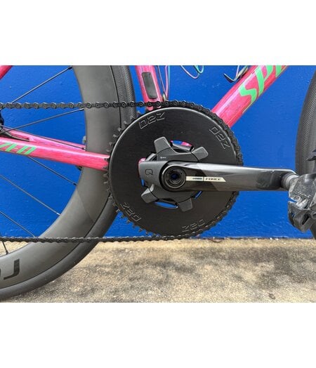 Specialized *USED* Tarmac SL8 Pro Custom Build SRAM Force / Classified Hub Gloss Carbon / Metallic Vivid Pink Strata / Electric Green, size 54cm
