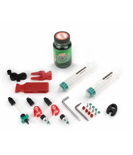 SRAM Standard Mineral Oil Bleed Kit V2 (Includes 2 Standard Syringes, M4 Fittings, Bleed Blocks, Torx Tool,  Crowfoot, Bleeding Edge Fitting, Maxima Mineral Oil) - DB8 / Maven / Motive