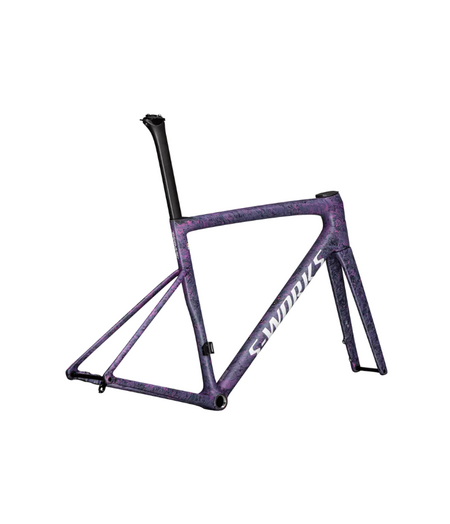 Specialized S-Works Tarmac SL8 Frameset Satin Carbon / Rebel Pink + Deep Lake Metallic Blurred Impasto / Gloss White