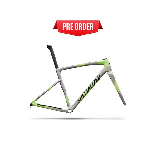 Specialized Crux 5 Frameset - FACT 10r Carbon Dolomite Metallic/powder Lime/nebula Metallic