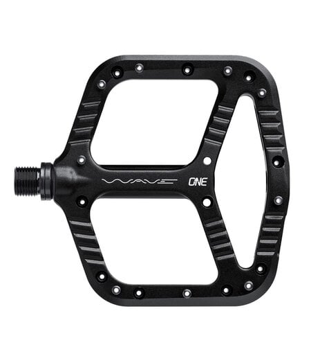 OneUp Flat Aluminium Wave Pedals Black