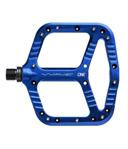 OneUp Flat Aluminium Wave Pedals Dark Blue
